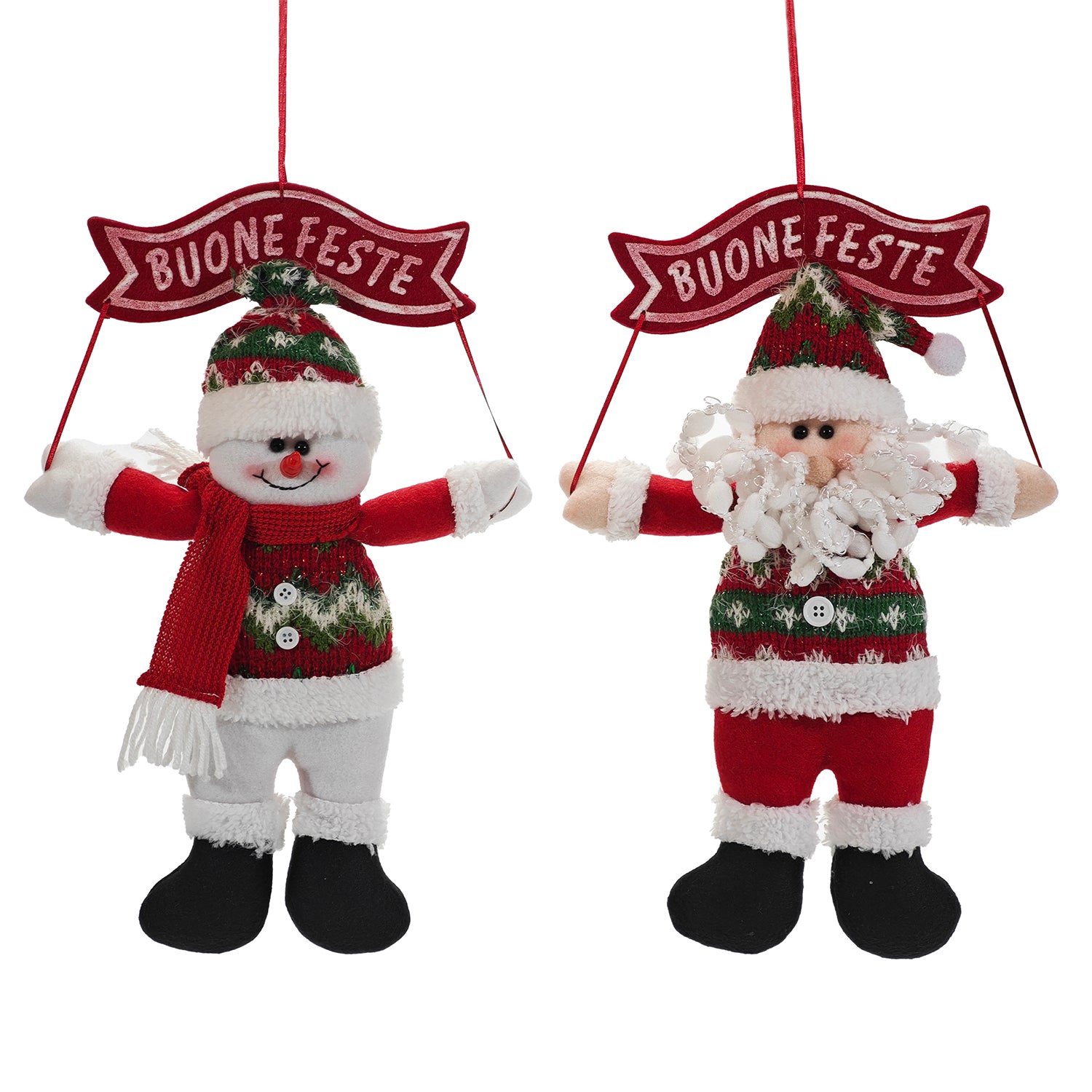 VESTIAMO CASA GRAN NATALE - Dietroporta Natalizio h38 cm